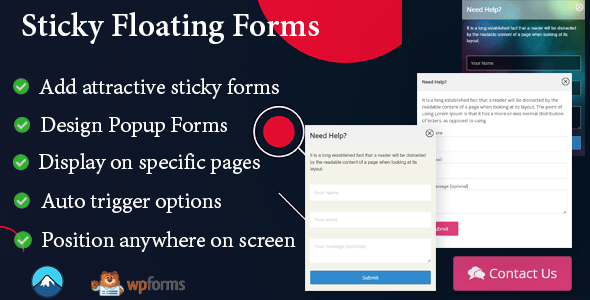 Sticky Floating Forms - Create Beautiful Sticky Forms