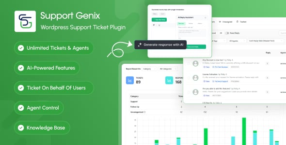Support Genix – WordPress Support Ticket Plugin