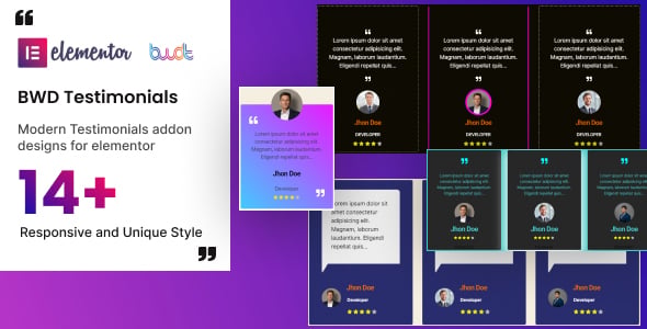 Testimonial Slider - Elementor Addon