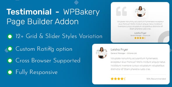 Testimonial - WPBakery Page Builder Addon