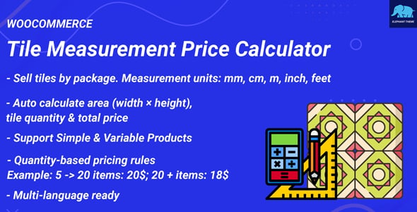 Tile Measurement Price Calculator for WooCommerce