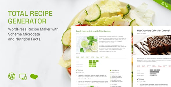 Total Recipe Generator - WordPress Recipe Maker with Schema and Nutrition Facts