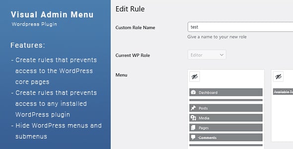 Visual Admin Menu