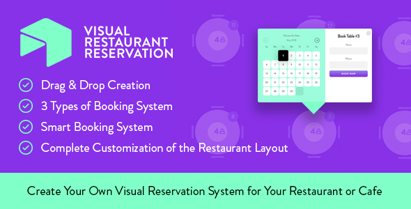 Visual Restaurant Reservation - WordPress Booking System