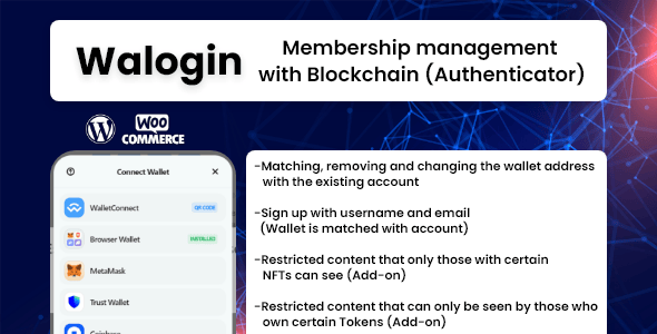 Walogin - Membership management with Blockchain (Authenticator)