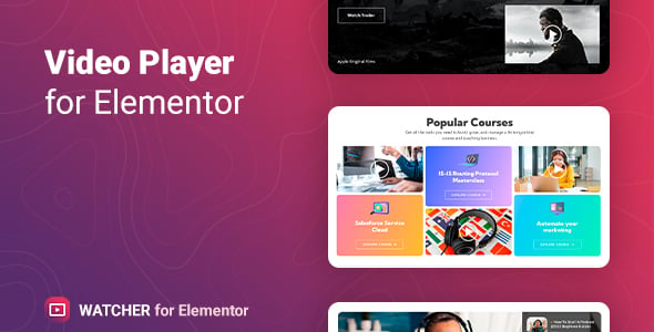 Watcher – Flexible Video Player for Elementor