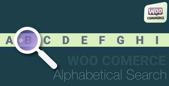 Woocommerce Alphabetical Search