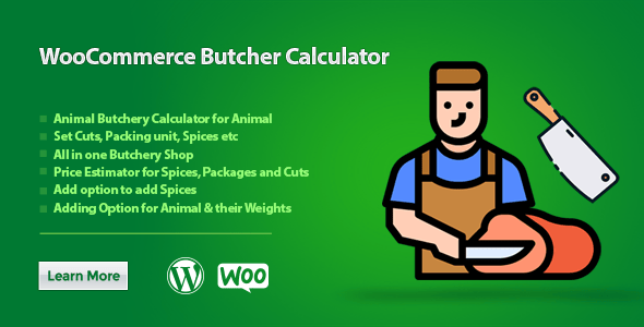 WooCommerce Butcher Calculator – Meat Pricing by Weight & Cuts