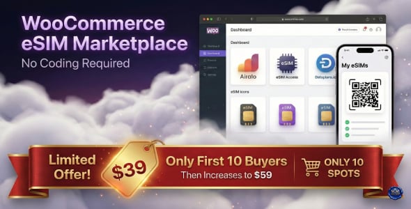 WooCommerce eSIM Plugin – Airalo, eSimAccess & Dataplans API | Travel eSIM Marketplace