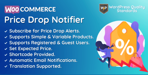 WooCommerce Price Drop Notifier | Product Price Drop Alerts
