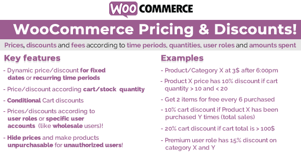 WooCommerce Pricing & Discounts!