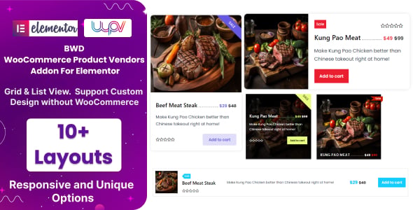 WooCommerce Product Grid List View - Addon For Elementor