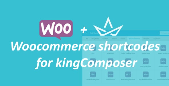 WooCommerce shortcodes for kingComposer