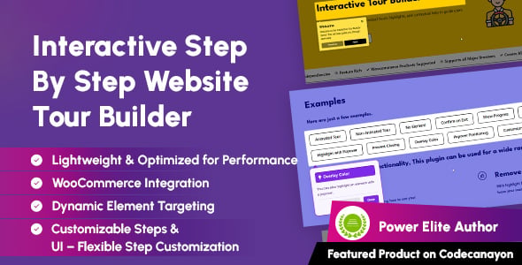 WordPress Interactive Step by Step Website Tour Builder