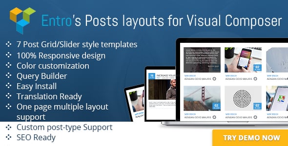 Wordpress Posts layouts for WPBakery Page Builder