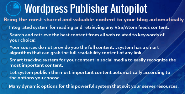Wordpress Publisher Autopilot
