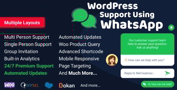WordPress Support Using WhatsApp