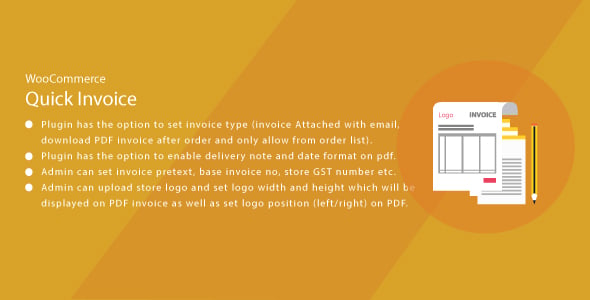 Wordpress WooCommerce Quick Invoice PDF