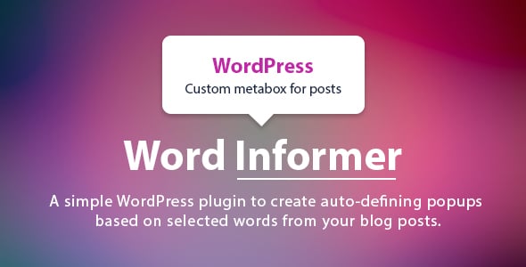 WordPress Word Informer - Add Word Definition to Blog Post