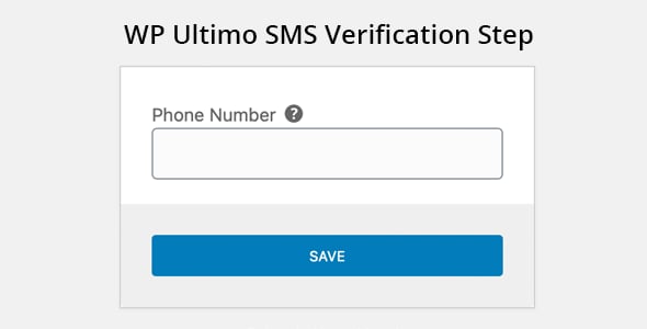 WP Ultimo SMS Verification Step