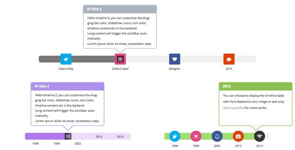 WPBakery Page Builder Add-on - Draggable Timeline