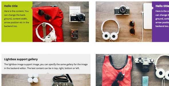 WPBakery Page Builder Add-on - Image with Arrow