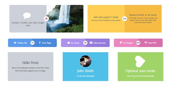 WPBakery Page Builder Add-on - Side by Side Card and Cube Box