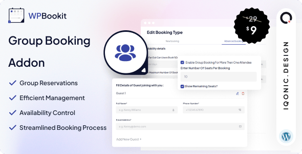 WPBookit - Easy Group Appointment Booking Plugin WordPress