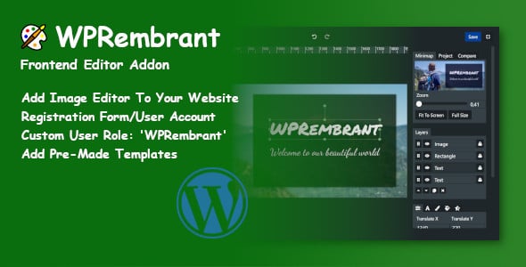 WPRembrant Frontend Editor Addon