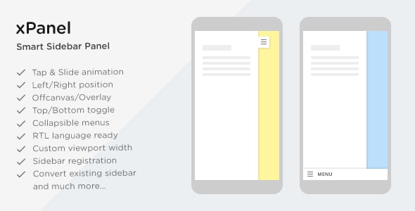 xPanel - Smart Sliding Panel and Sidebar Widget Area for WordPress Themes